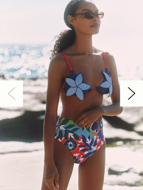 Anthropologie Other - Celandine x Claire Johnson Sophia Ruched Bikini